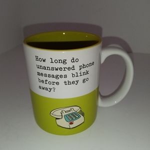 Hallmark Green & White Novelty Coffee Mug